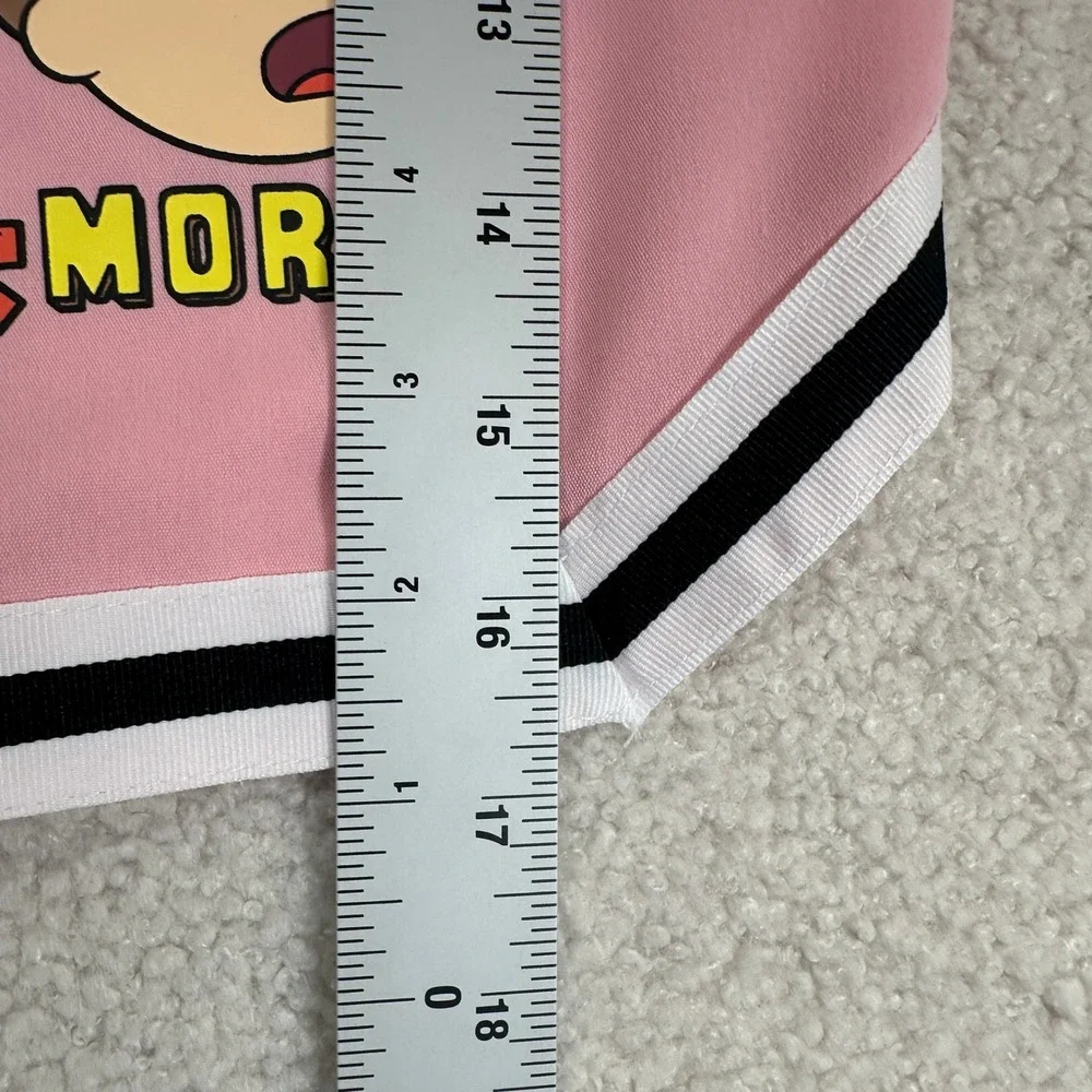 Rick and Morty Athletic Romwe Shorts Mens Small Pink Cartooncore Retro Sporty